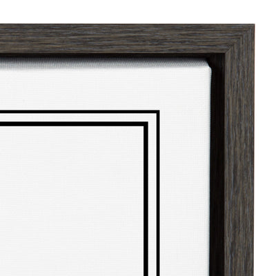 Sylvie Chicago Modern Map Framed Canvas by kateandlaurel - product image 3 for Resin Society
