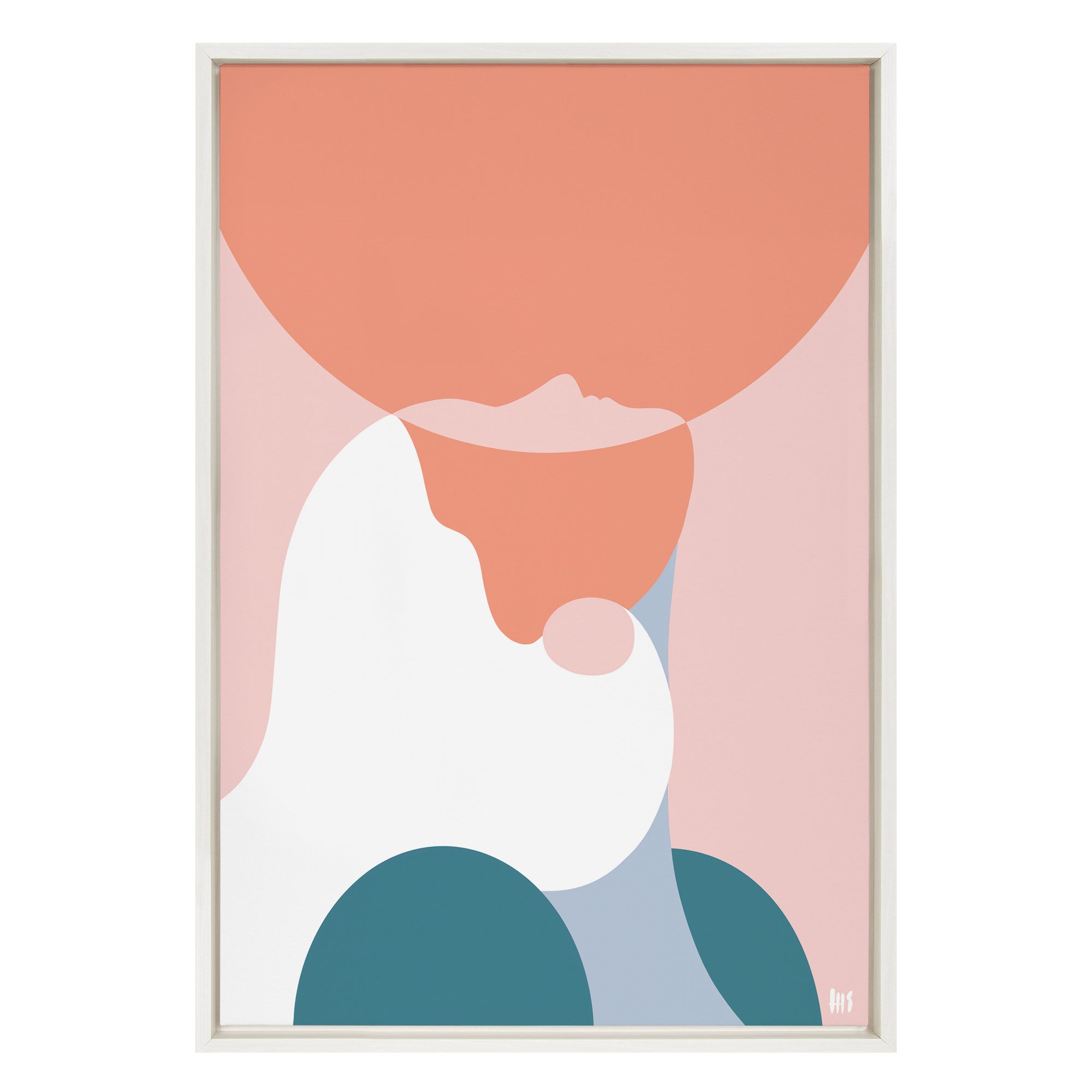 Sylvie You Are Enough Framed Canvas by kateandlaurel - main product image for Resin Society