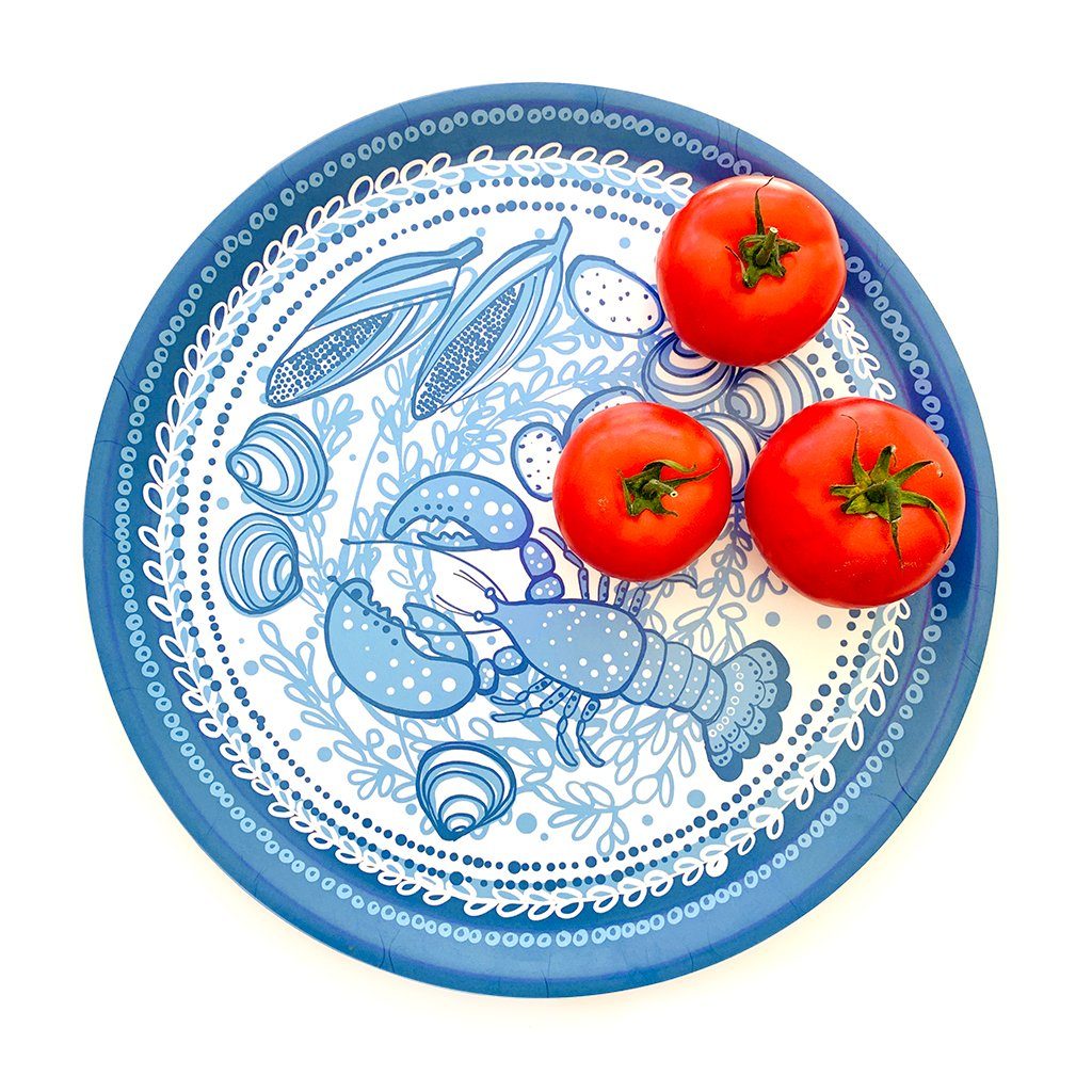 Lobster Tray, 15" round by sweetgum home, LLC - main product image for Resin Society