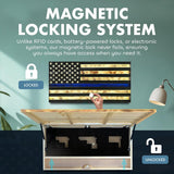 Large Thin Blue Line American Flag Gun Safe by Bellewood Designs - product image 4 for Resin Society