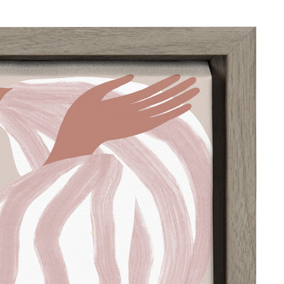 Sylvie Quarantine Series Portrait 1 Framed Canvas by Keely Reyes by kateandlaurel - product image 3 for Resin Society