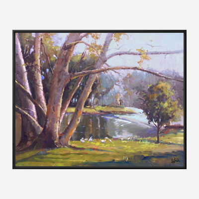 Looking Over Artist Enhanced Canvas Print by John Beard Collection - product image 5 for Resin Society