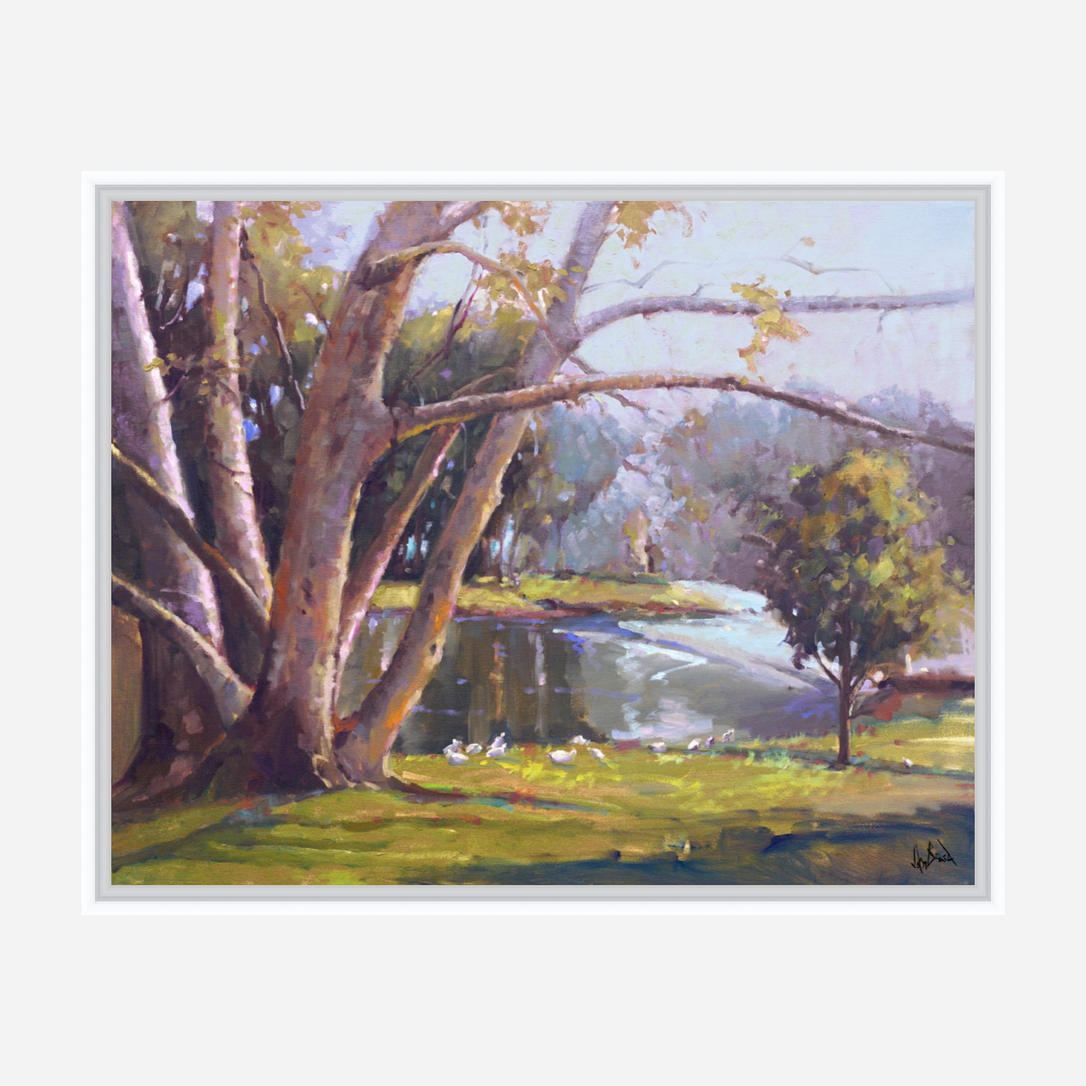 Looking Over Artist Enhanced Canvas Print by John Beard Collection - product image 6 for Resin Society