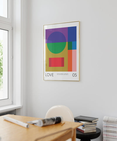 Positivity Series #5: LOVE - Fine Art Giclée Print by Holly McWhorter by Holly McWhorter Art: Paintings and Art Prints - product image 3 for Resin Society