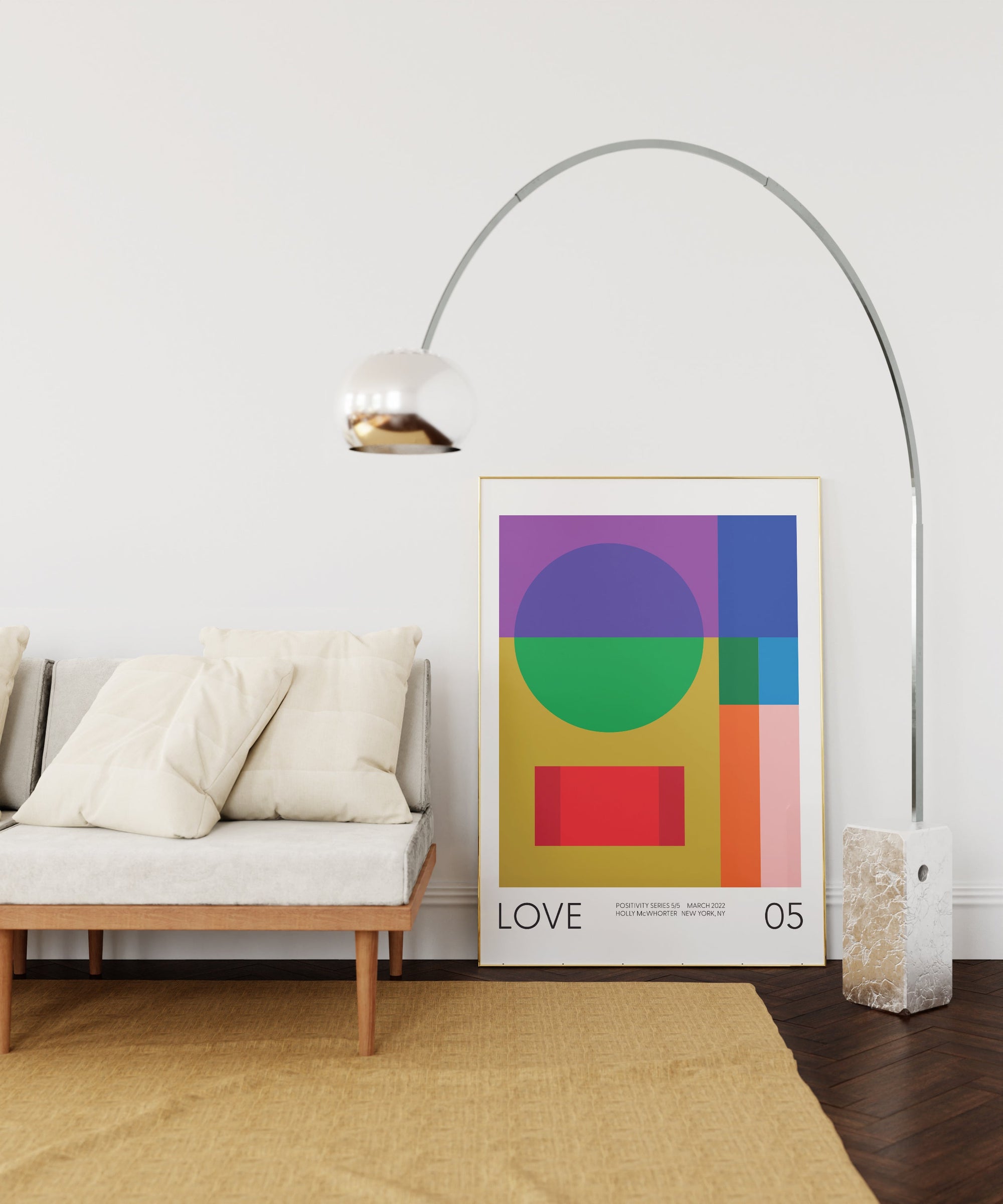 Positivity Series #5: LOVE - Fine Art Giclée Print by Holly McWhorter by Holly McWhorter Art: Paintings and Art Prints - main product image for Resin Society