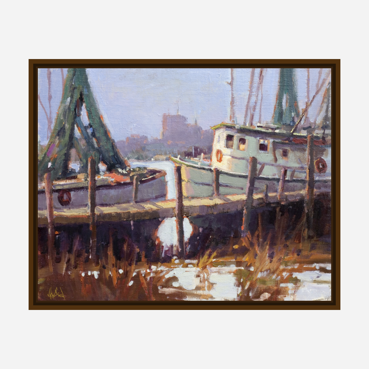 Low Country Docks Artist Enhanced Canvas Print by John Beard Collection - product image 7 for Resin Society