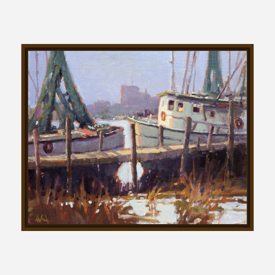 Low Country Docks Artist Enhanced Canvas Print by John Beard Collection - product image 7 for Resin Society