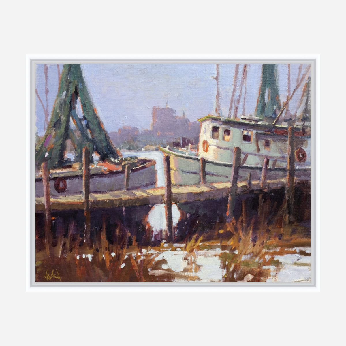 Low Country Docks Artist Enhanced Canvas Print by John Beard Collection - product image 6 for Resin Society