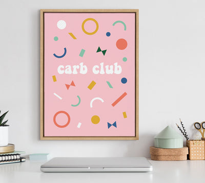 Sylvie Carb Club Framed Canvas by kateandlaurel - product image 7 for Resin Society