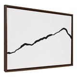Sylvie Elevated Abstract Minimalist Mountain Landscape Framed Canvas by kateandlaurel - main product image for Resin Society