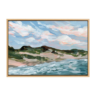 Sylvie Michigan Sand Dunes Framed Canvas by Emily Kenney