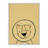 Sylvie Inky Lion Framed Canvas by kateandlaurel - product image 11 for Resin Society