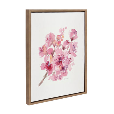 Sylvie Cherry Blossom 2 Framed Canvas by kateandlaurel - product image 2 for Resin Society