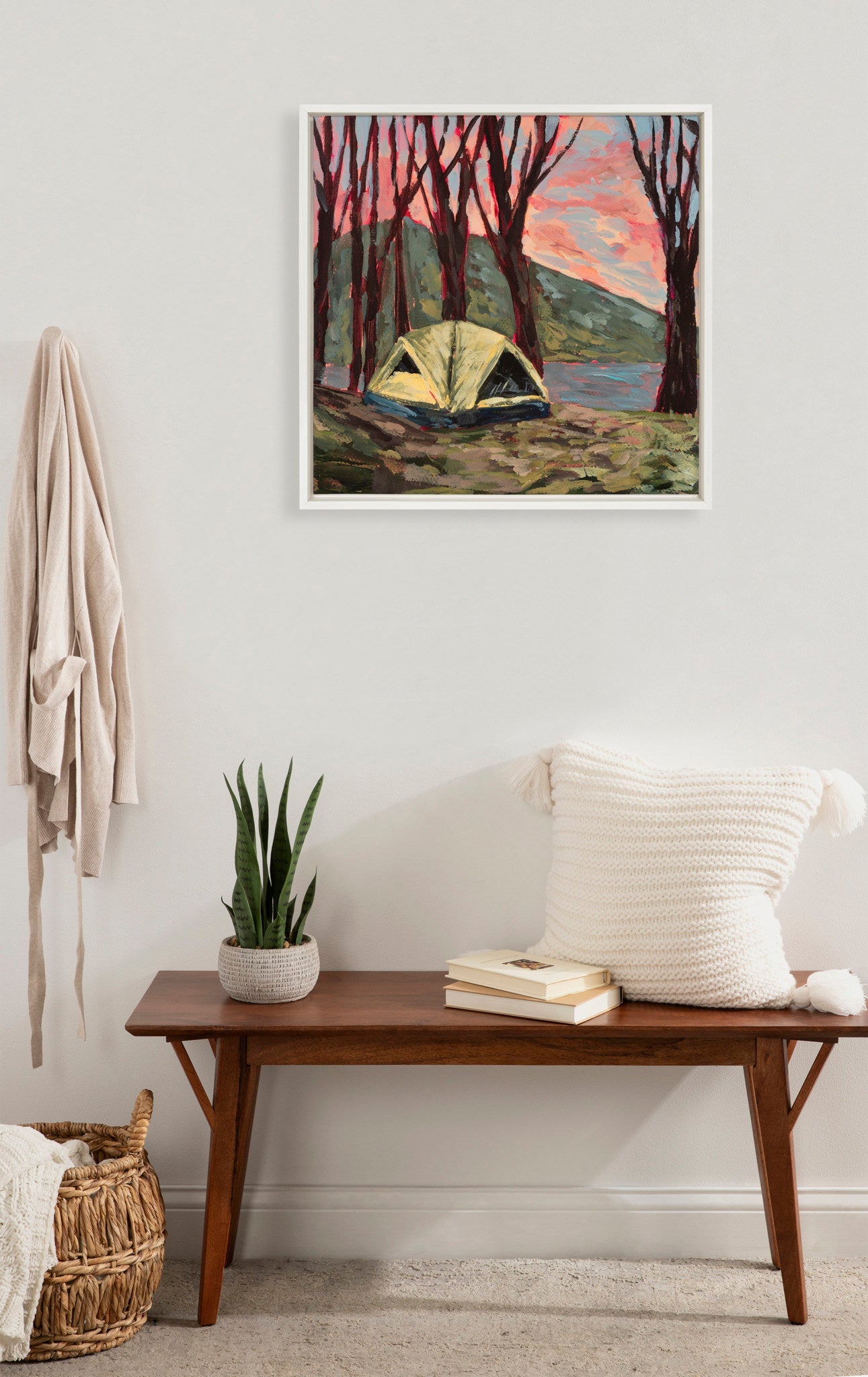 Sylvie Tent 2 Framed Canvas by Emily Kenney by kateandlaurel - product image 5 for Resin Society