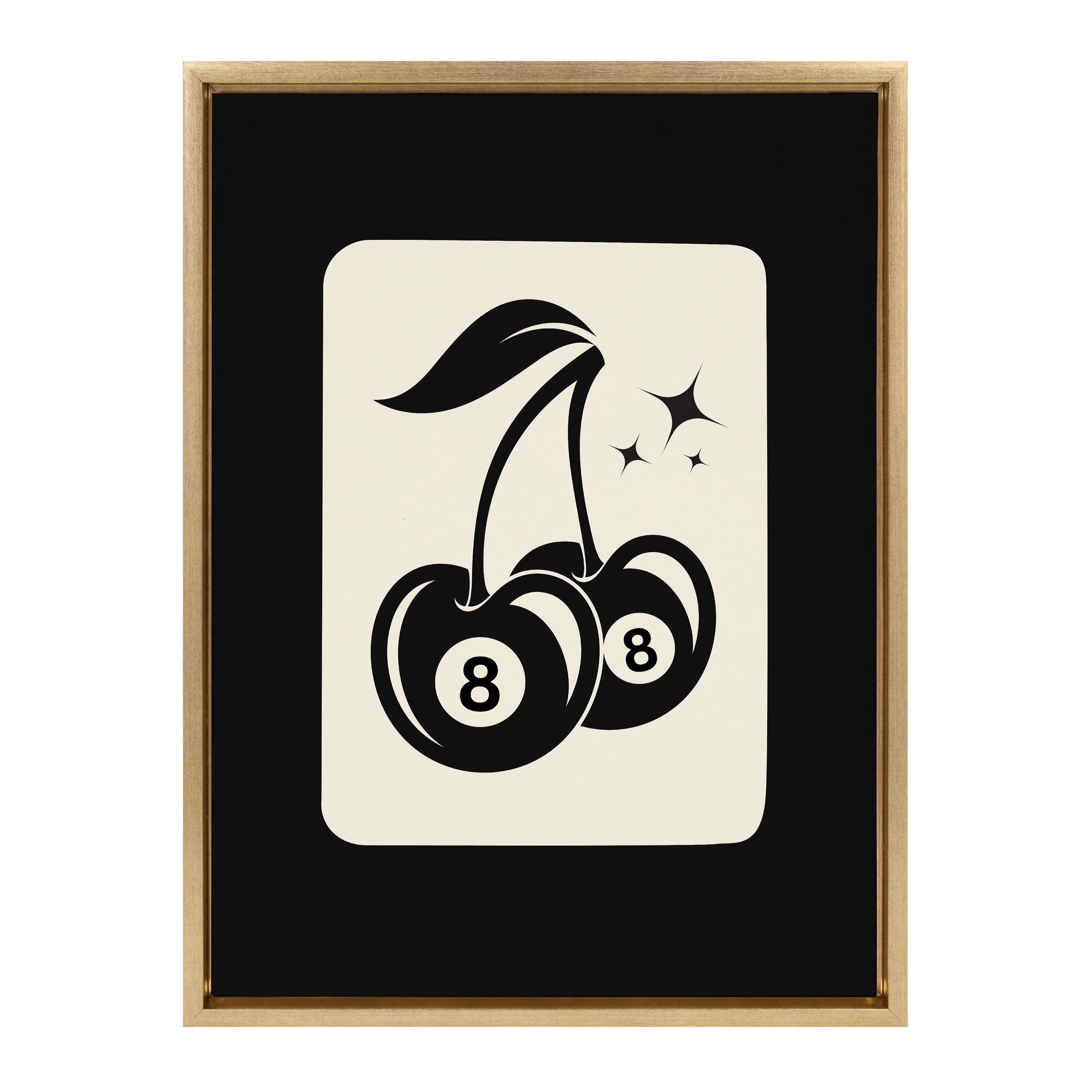 Sylvie Cherry Ball 8 Framed Canvas by Honey Island Studio