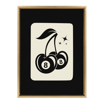 Sylvie Cherry Ball 8 Framed Canvas by Honey Island Studio