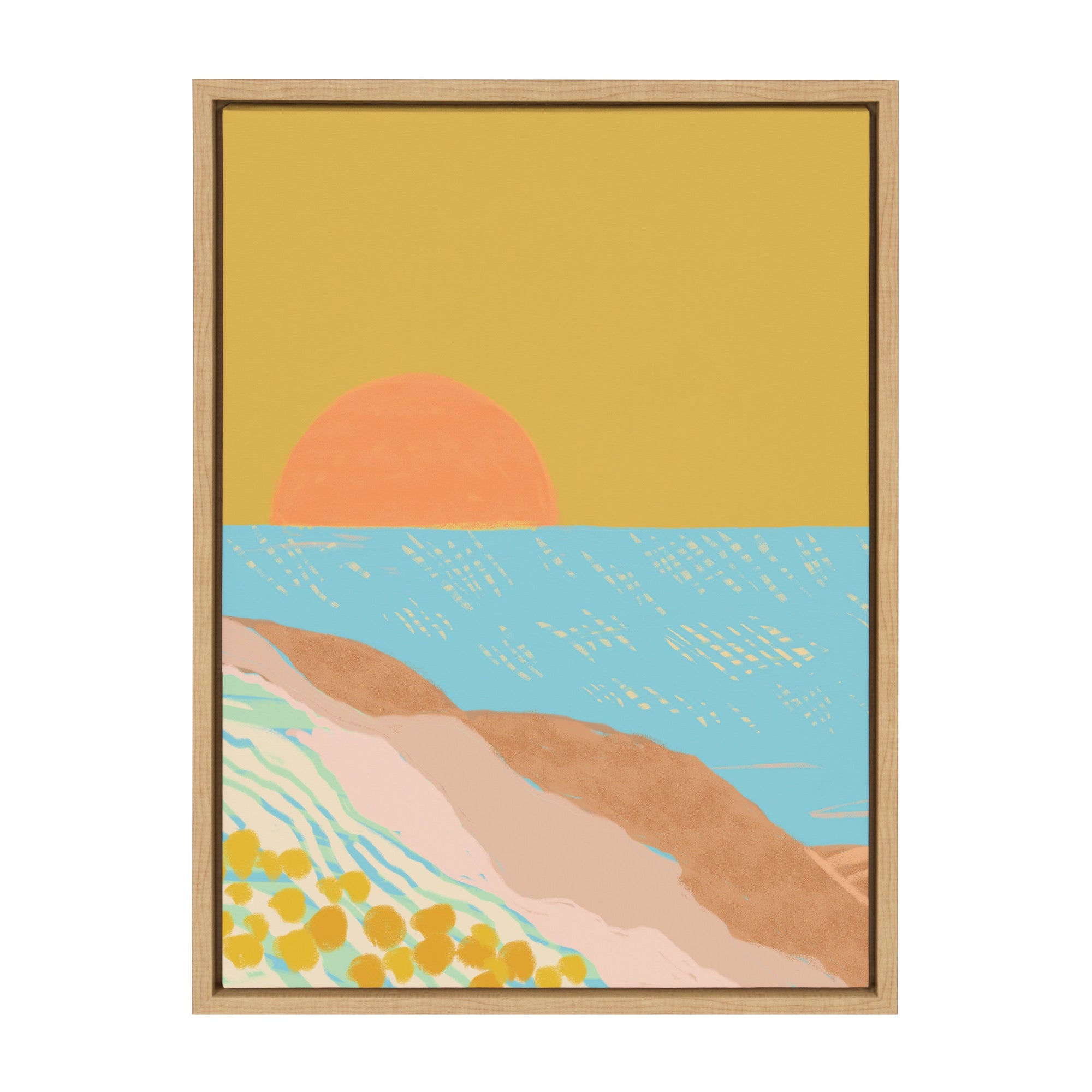 Sylvie Golden Hour Framed Canvas by kateandlaurel - product image 9 for Resin Society
