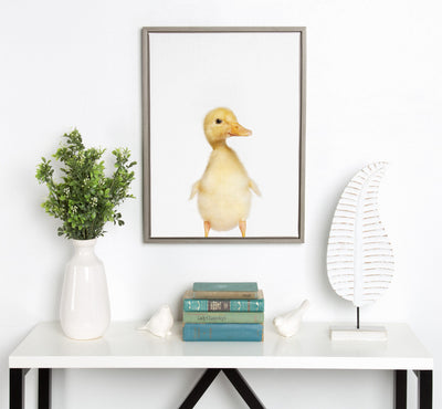 Sylvie Animal Studio Duck Framed Canvas by kateandlaurel - product image 5 for Resin Society