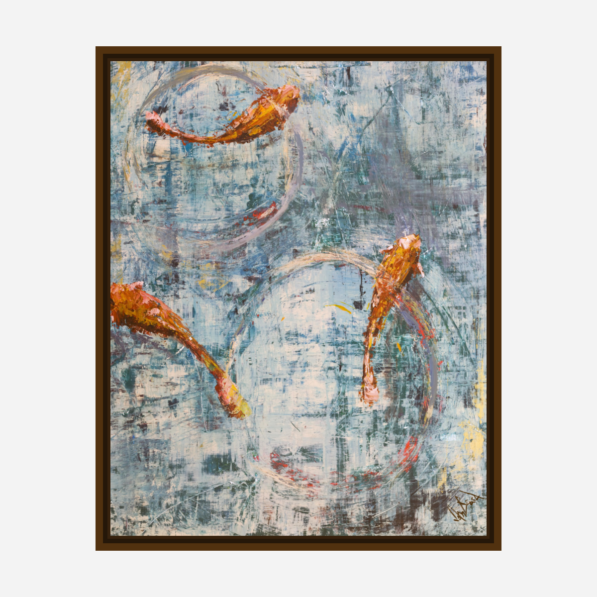 Lucky Gold II Artist Enhanced Canvas Print by John Beard Collection - product image 7 for Resin Society