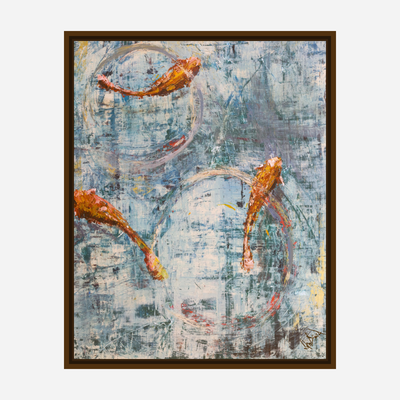 Lucky Gold II Artist Enhanced Canvas Print by John Beard Collection - product image 7 for Resin Society