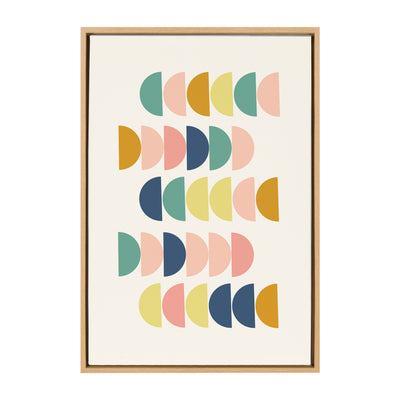 Sylvie Simple Shapes in Soft Colors Framed Canvas by kateandlaurel - product image 8 for Resin Society