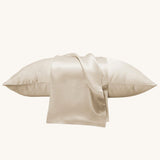La Seta Mulberry Silk Pillowcase with Embroidery by Perle Silk - main product image for Resin Society