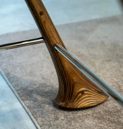 Luxury Walnut Epoxy Resin TV, Laptop and Snack Tray with small wheels and sleek legs