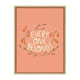 Sylvie Everyone Belongs Framed Canvas by kateandlaurel - product image 9 for Resin Society