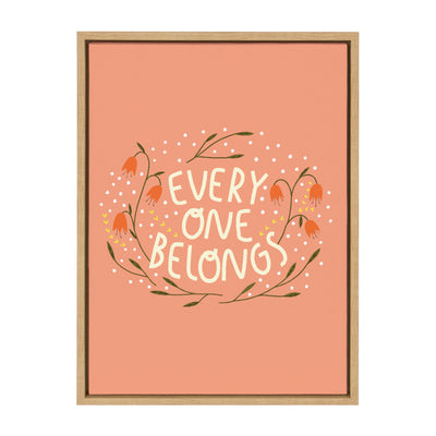 Sylvie Everyone Belongs Framed Canvas by kateandlaurel - product image 9 for Resin Society