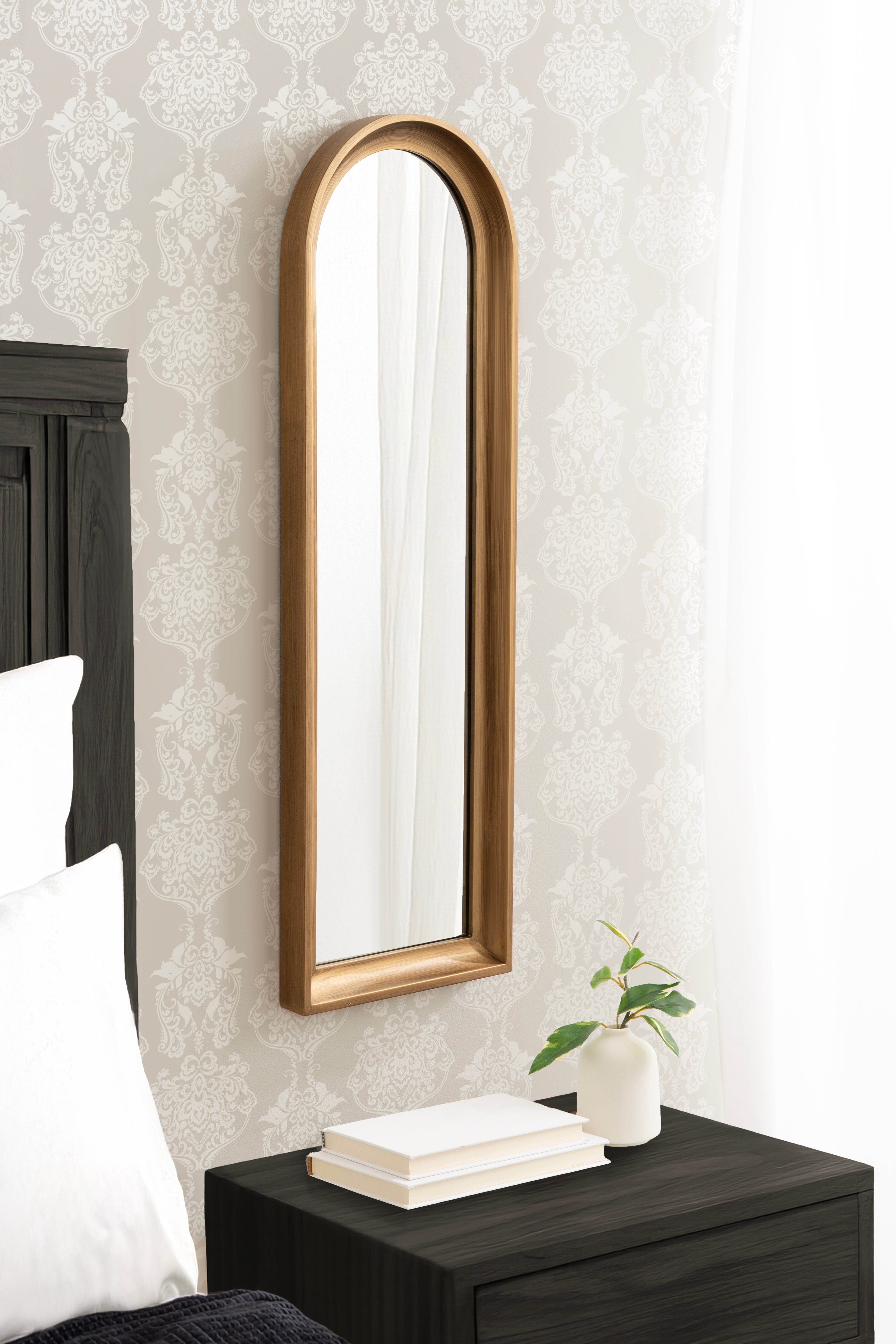 Hatherleigh Arch Wood Wall Mirror
