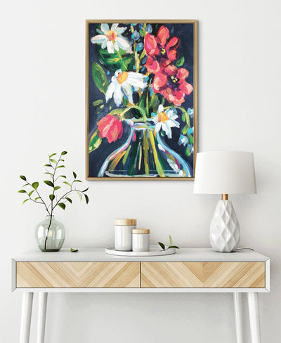 Sylvie Romantic Silhouettes Framed Canvas by Rachel Christopoulos by kateandlaurel - product image 12 for Resin Society