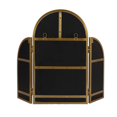Amoli Tri-Fold Arch Metal Mirror