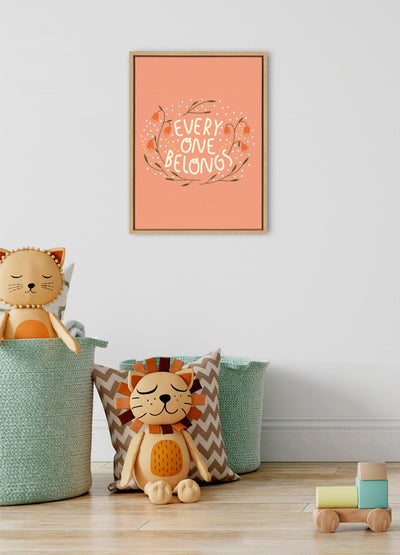 Sylvie Everyone Belongs Framed Canvas by kateandlaurel - product image 7 for Resin Society