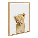 Sylvie Animal Studio Sleepy Lion Framed Canvas by kateandlaurel - product image 8 for Resin Society