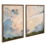 Sylvie Clouds Framed Canvas Set by Mary Sparrow by kateandlaurel - product image 8 for Resin Society