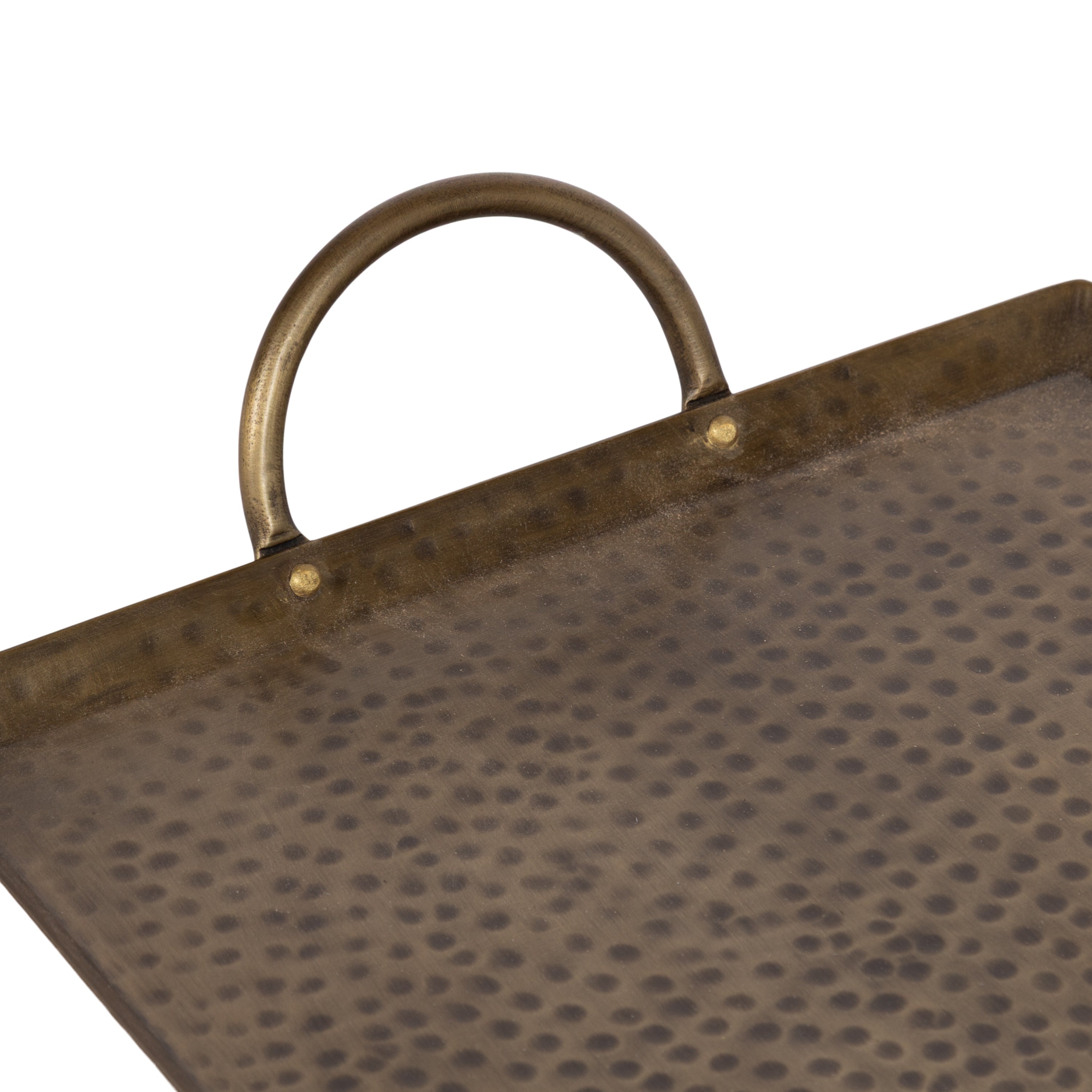 Sanzo Hammered Rectangle Metal Tray