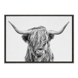 Sylvie Highland Cow 2 Framed Canvas by kateandlaurel - product image 8 for Resin Society