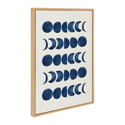 Sylvie Moon Phases Framed Canvas