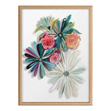 Blake Flowers on Glass 2 Whole Flowers Framed Printed Art by kateandlaurel - product image 8 for Resin Society