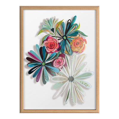 Blake Flowers on Glass 2 Whole Flowers Framed Printed Art by kateandlaurel - product image 8 for Resin Society