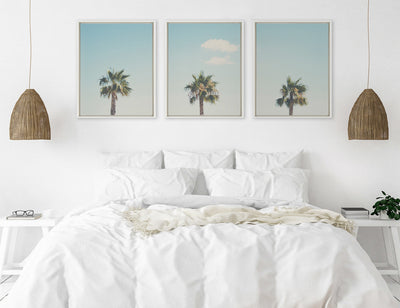 Sylvie Trio of Palm Trees 1, 2 and 3 Framed Canvas by kateandlaurel - product image 5 for Resin Society