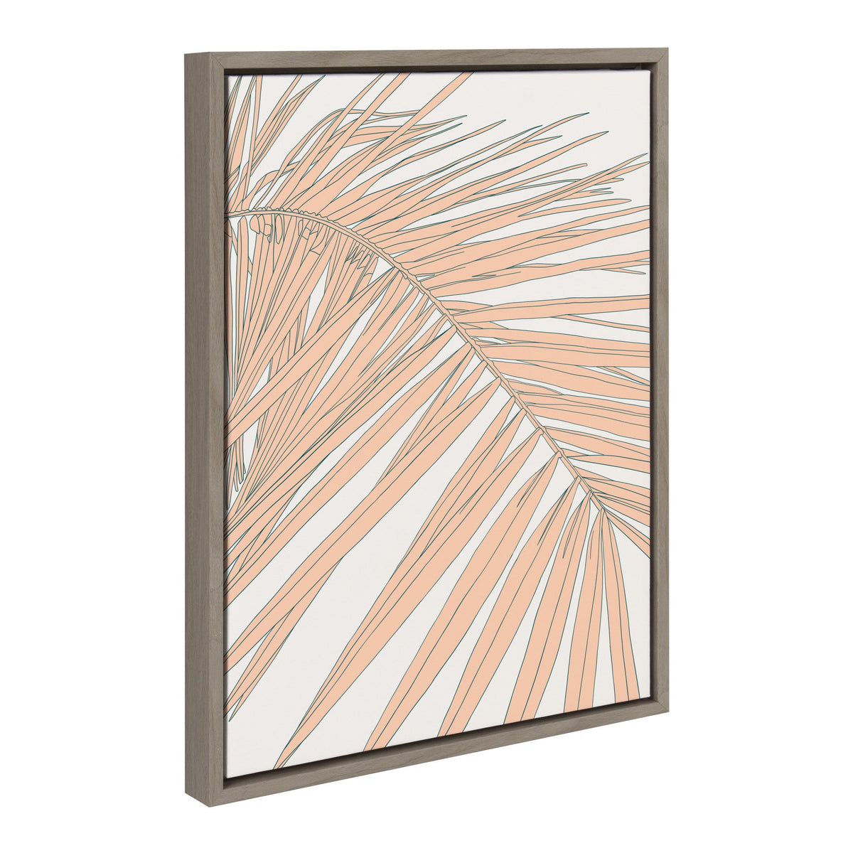 Sylvie Palms Framed Canvas by kateandlaurel - product image 2 for Resin Society