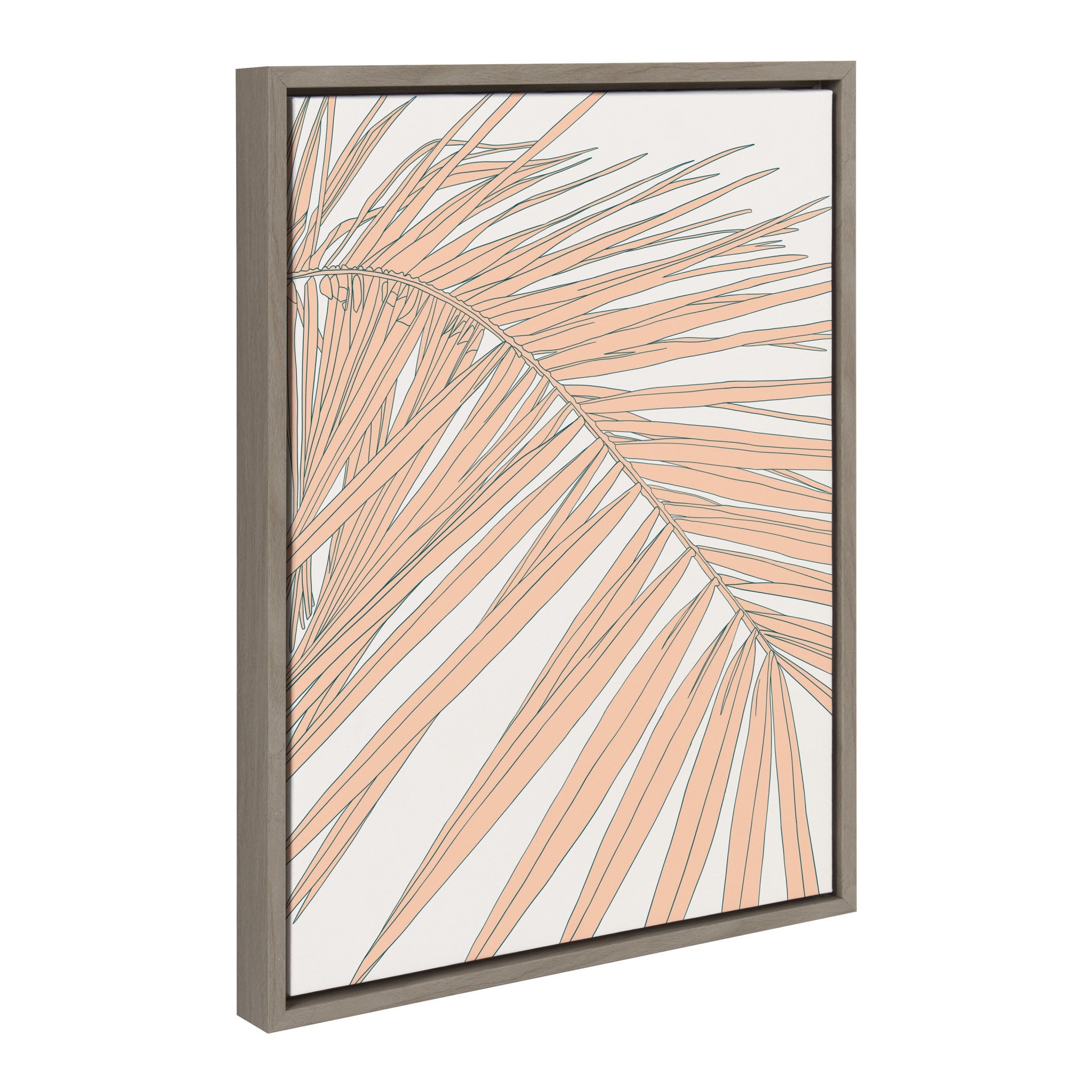 Sylvie Palms Framed Canvas by kateandlaurel - product image 2 for Resin Society