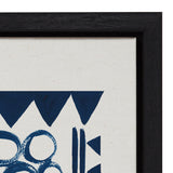 Sylvie 858 Indigo Abstract Framed Canvas by kateandlaurel - product image 10 for Resin Society