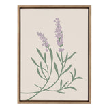 Sylvie Delicate Illustrated Purple Wildflowers Framed Canvas by kateandlaurel - product image 2 for Resin Society
