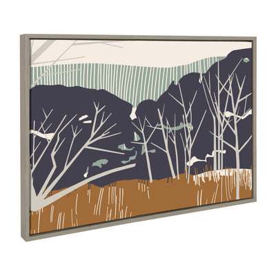 Sylvie Daily Walk Marsh Horizontal Framed Canvas by Hannah Beisang by kateandlaurel - product image 2 for Resin Society