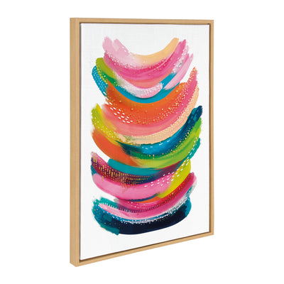Sylvie Bright Abstract Framed Canvas