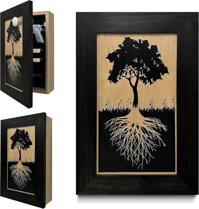 Tree of Life Hidden Gun Storage Wall Decor Concealment Furniture by Bellewood Designs - product image 8 for Resin Society