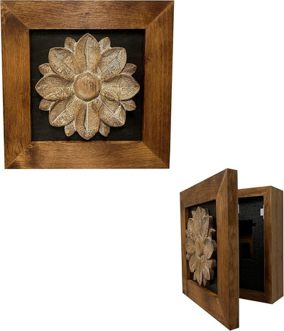Wild Flower Hidden Gun Storage Wall Decor by Bellewood Designs - main product image for Resin Society