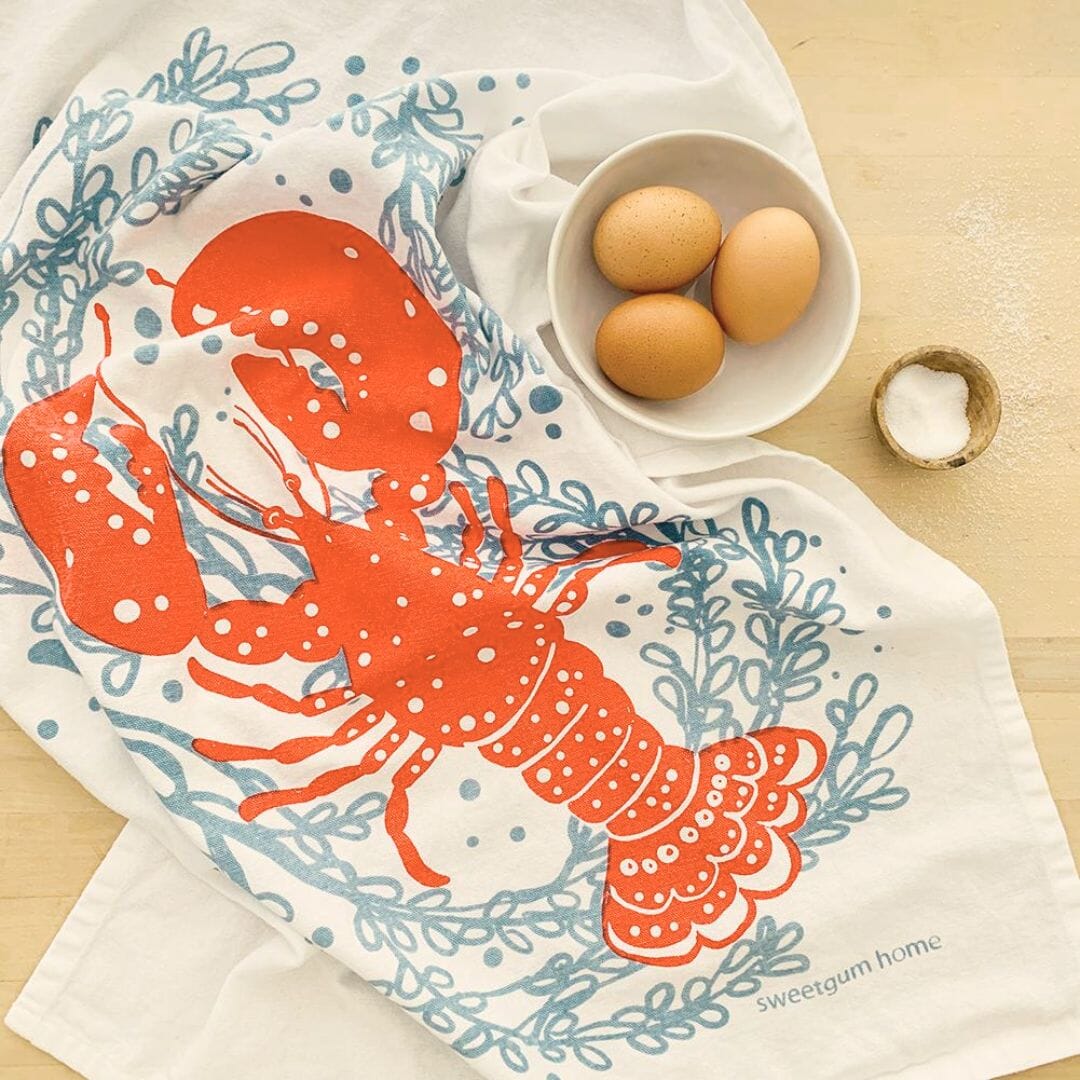 Maine Lobster Tea Towel by sweetgum home, LLC - main product image for Resin Society